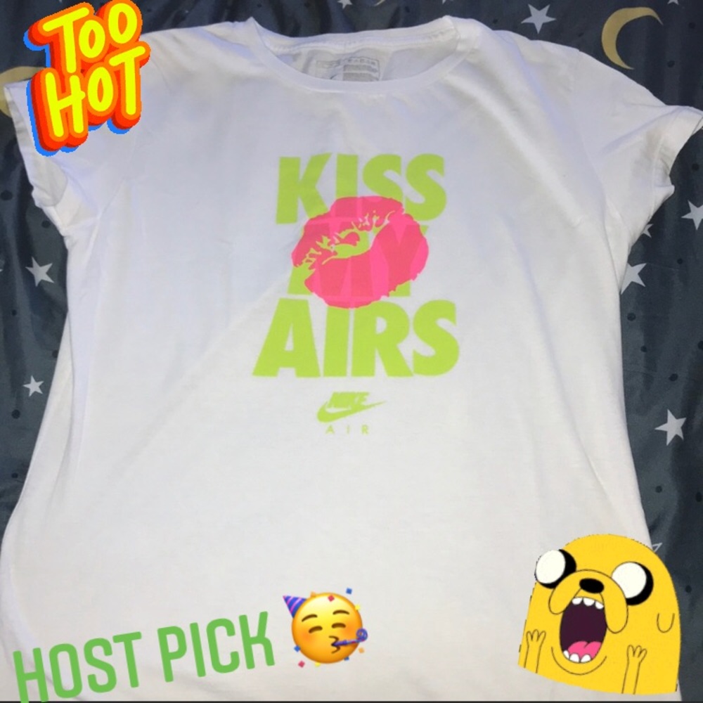 Nike white T-shirt Kiss My Airs